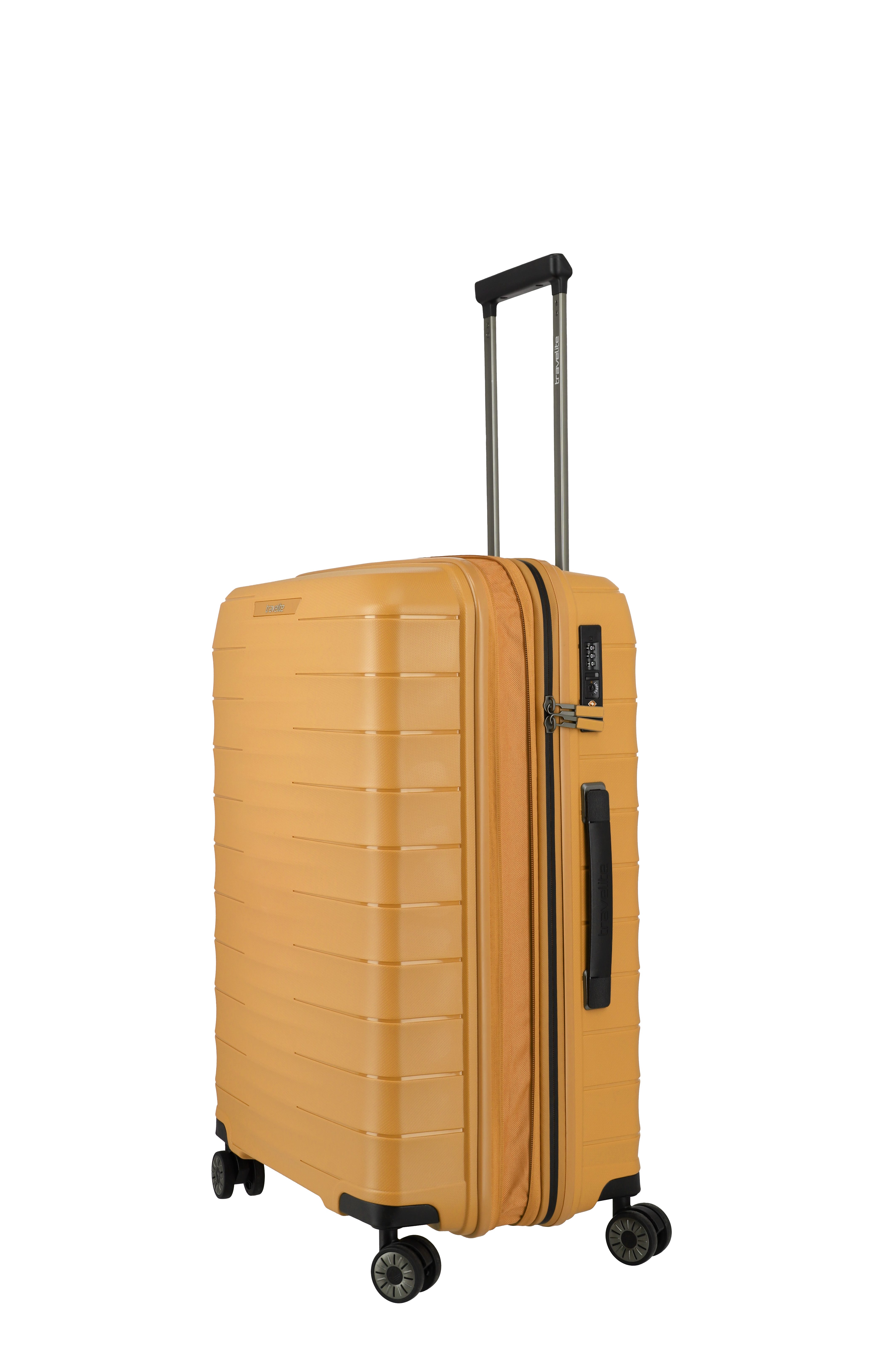 travelite Trolleyset MOOBY 3-teilig Reisekoffer Hartschale, 4 Rollen, (Set), mit TSA-Schloss und recyceltem Polypropylen
