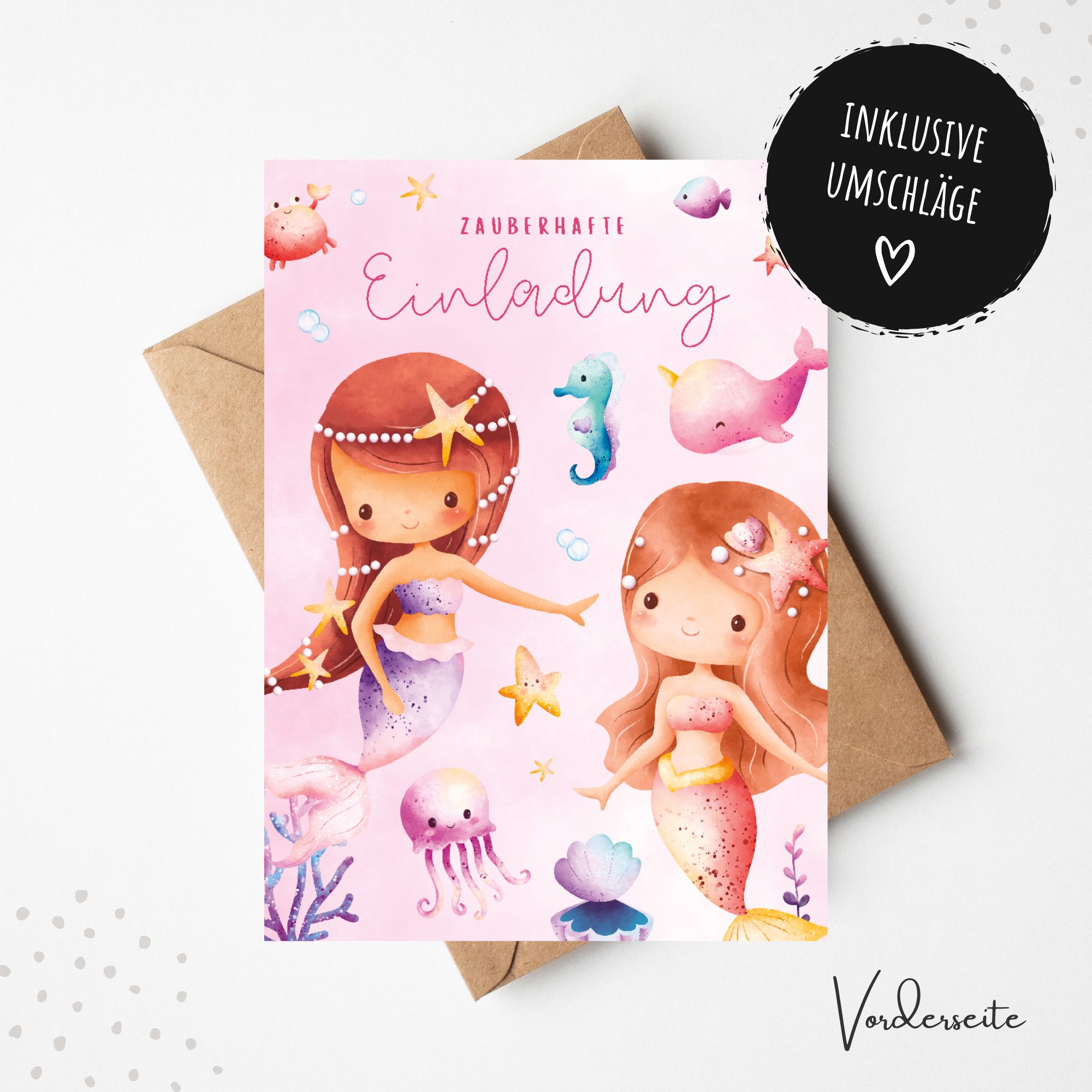 MeinBaby123® Einladungskarten Kindergeburtstag inkl. 10 Umschläge, Kindergeburtstag Jungs und Mädchen, Geburtstagseinladungen Kinder