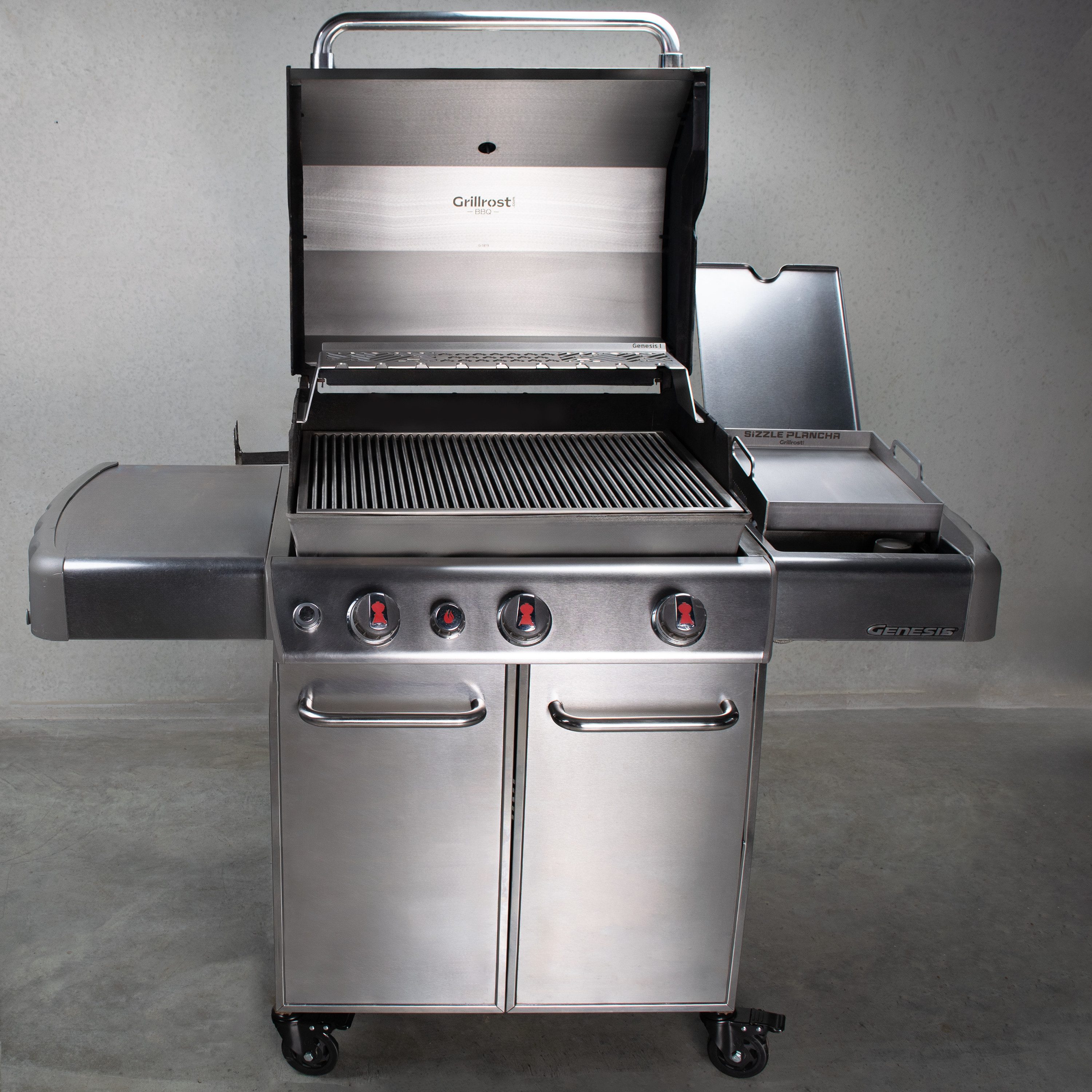 Grillrost.com BBQ Grillrost BBQ Hitzeschild Weber Genesis 1, Made in Germany