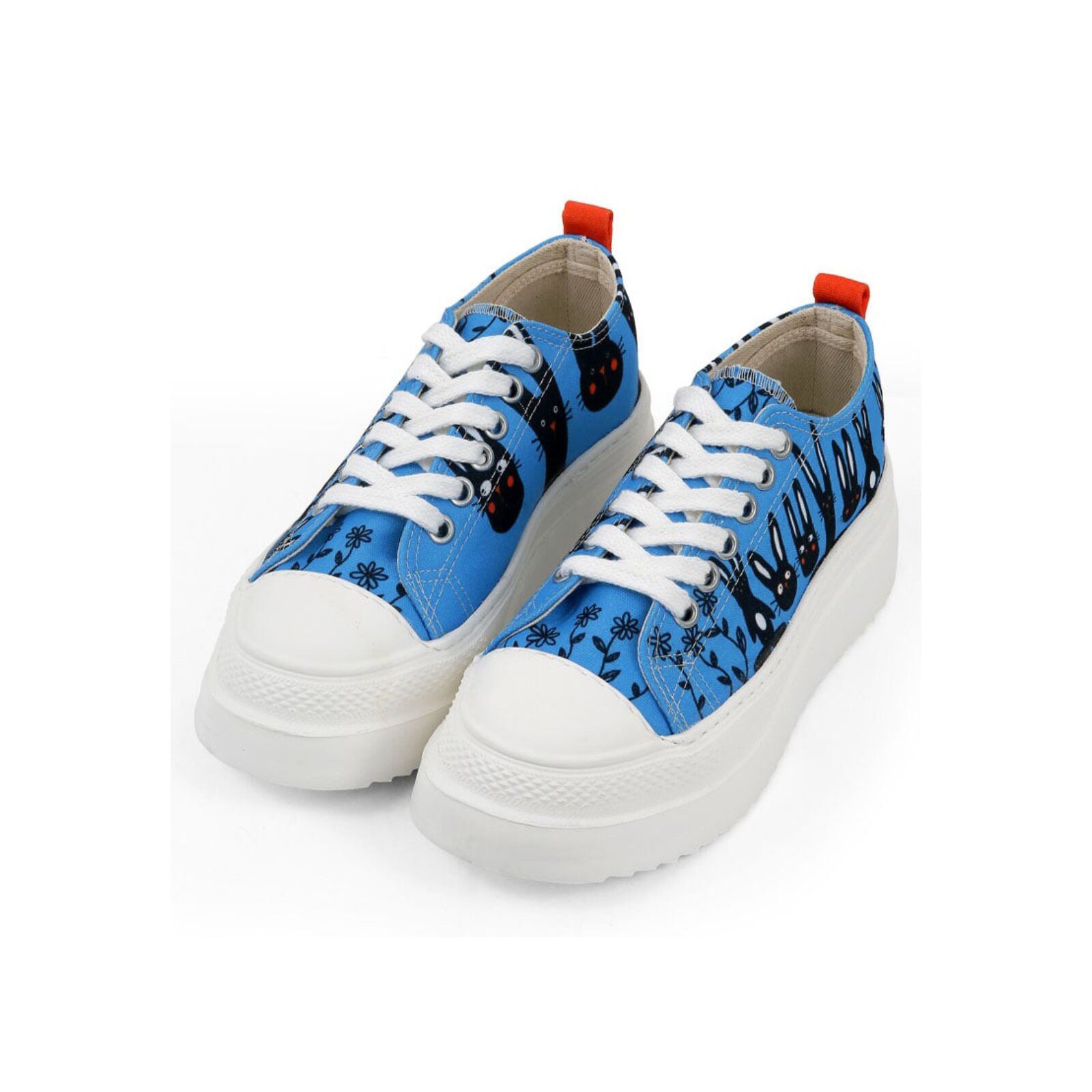 DOGO Freya Low-Top Sneaker Line Of Rabbits Damen Sneaker Ballerina Handgefertigt