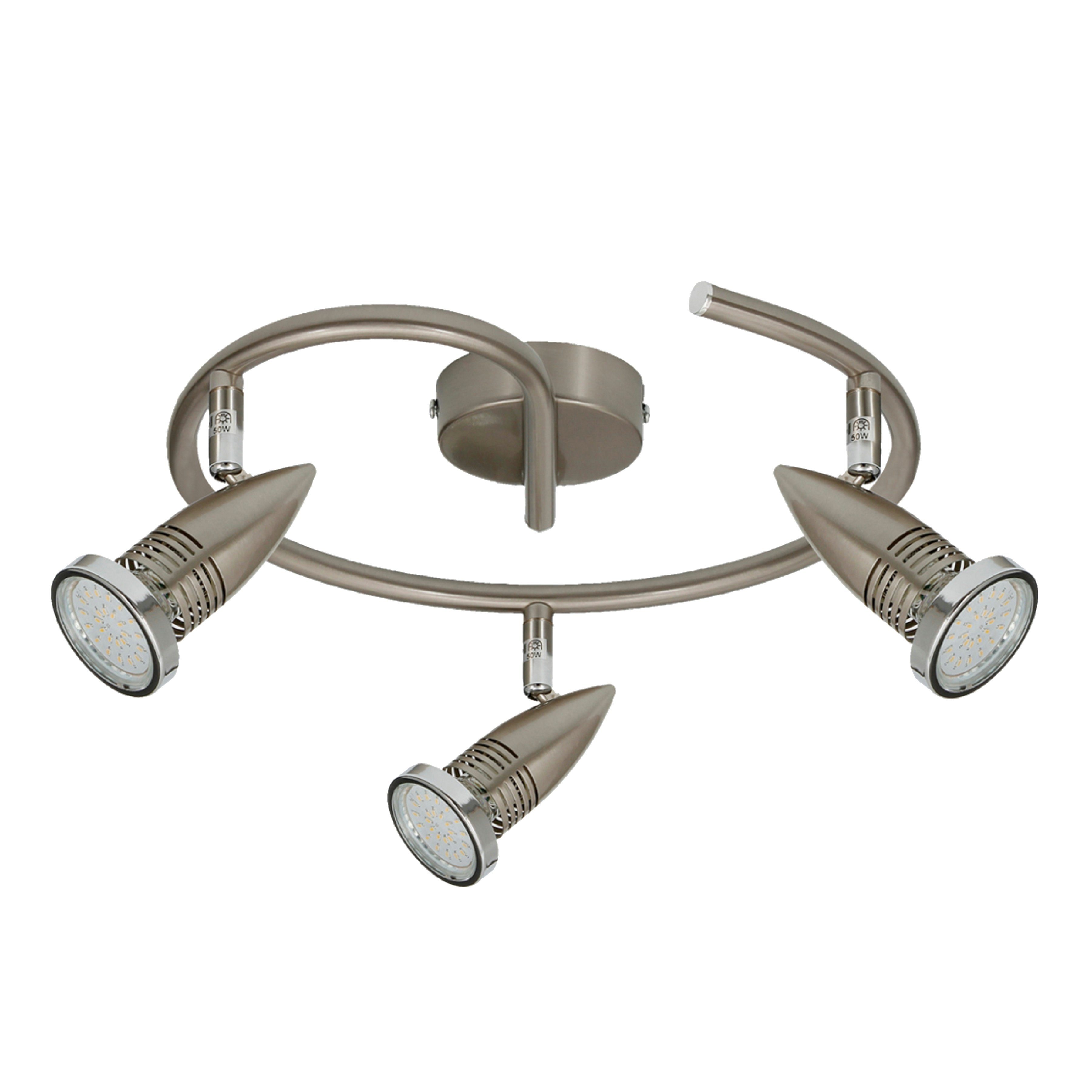 TRANGO LED Deckenstrahler, 3-flammig 2005-032G-5W LED günstig online kaufen