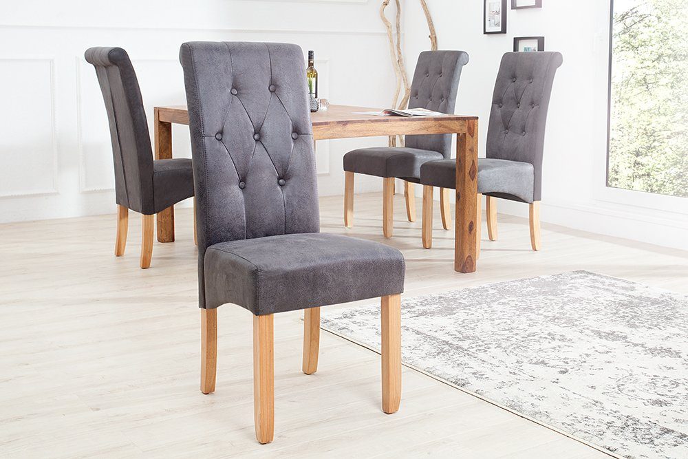 riess-ambiente Esszimmerstuhl CASA vintage grau, Esszimmer günstig online kaufen