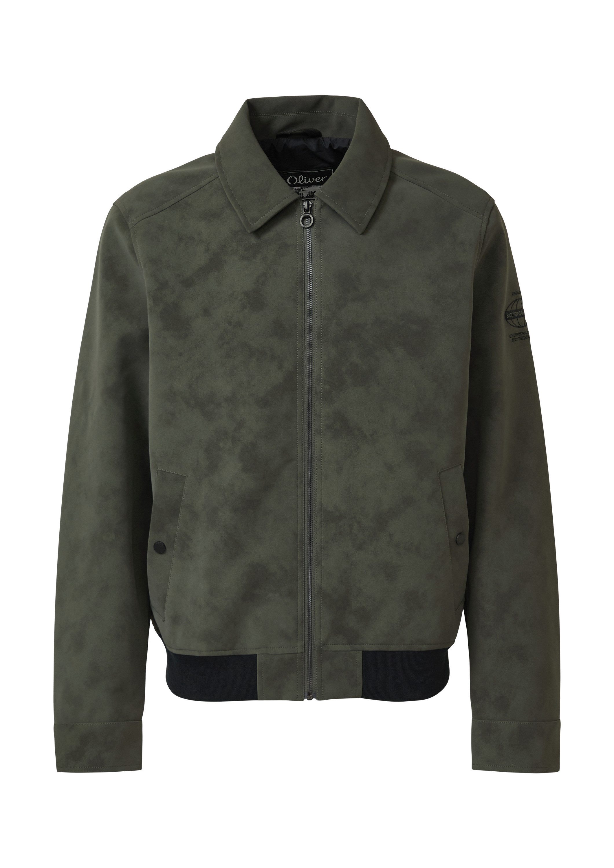s.Oliver Funktionsjacke Outdoor-Jacke Outdoor-Jacke mit Coating und Metallreißverschluss