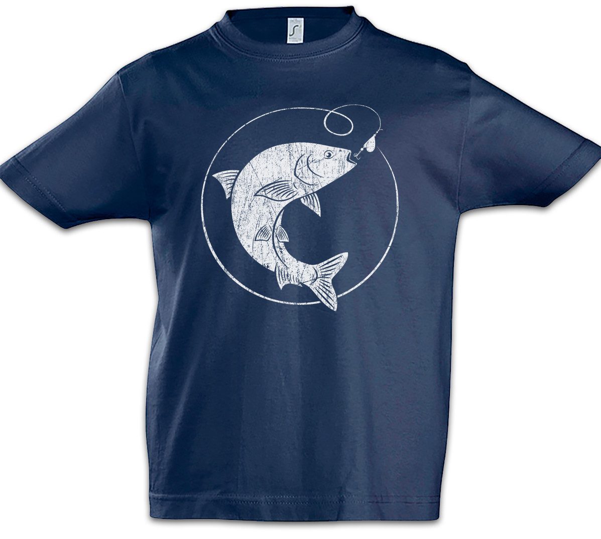 Urban Backwoods Print-Shirt Fishing II Kinder T-Shirt Fischen Fischer Fish Angelrute Angler Angeln (1-tlg) Sport Verein Rod And