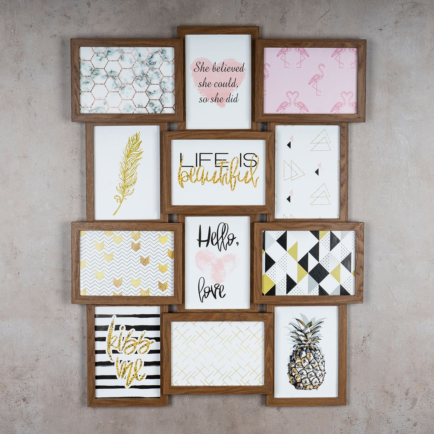 Levandeo® Bilderrahmen Collage, levandeo Bilderrahmen Collage günstig online kaufen
