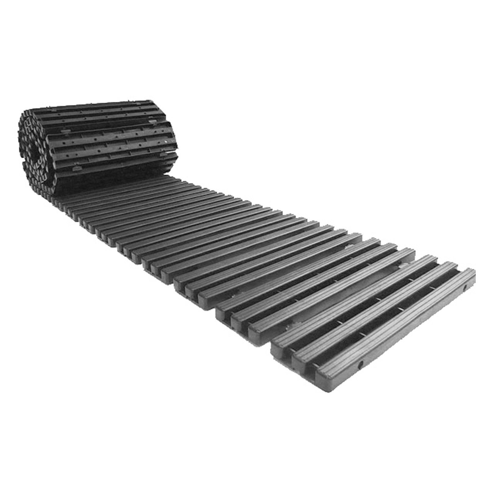 HTI-Living Gartensteg Gartenweg 131 cm Holzbohlenoptik Grau, 30x131 cm, Set, 16-St., 16 Module inkl. Verbindungselementen, Gehweg Rollweg leicht zu verlegen