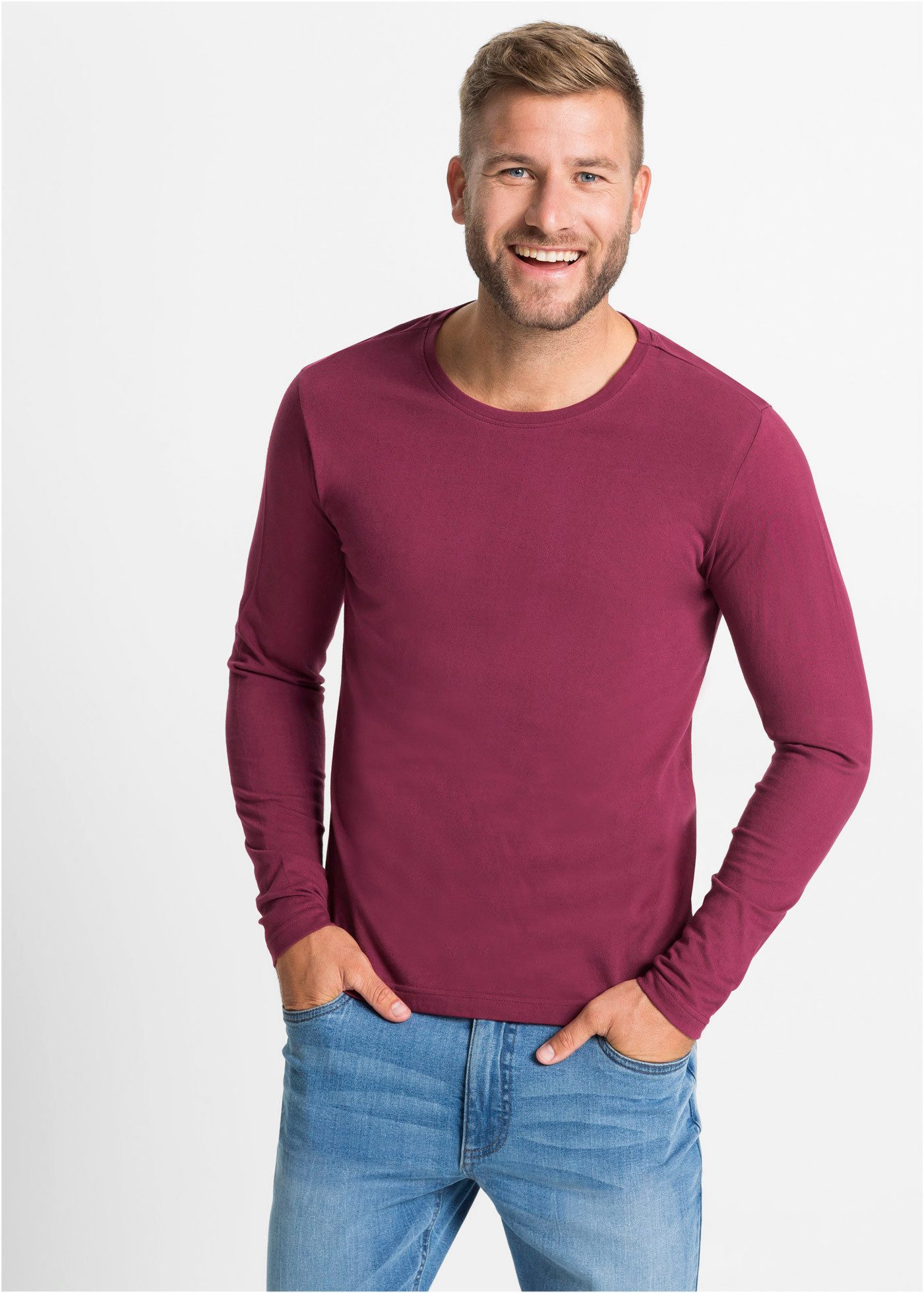 bonprix Langarmshirt (Packung, 3-tlg., 3) Langarmshirt (3er Pack) günstig online kaufen