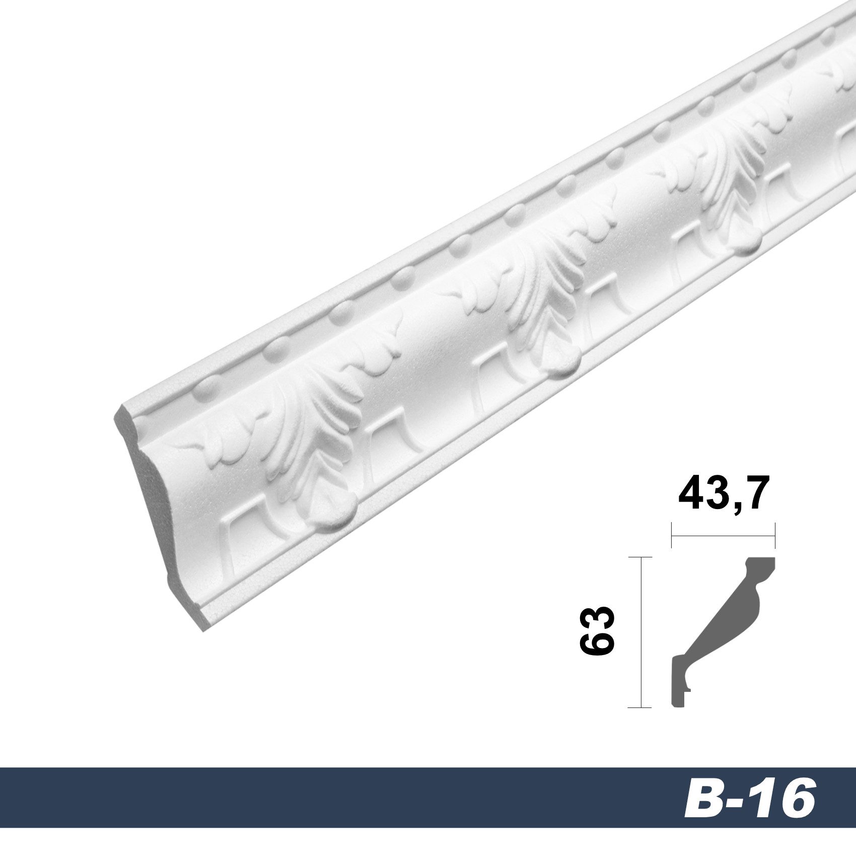 marbet design Stuckleiste B-16, 50 Meter, günstig online kaufen
