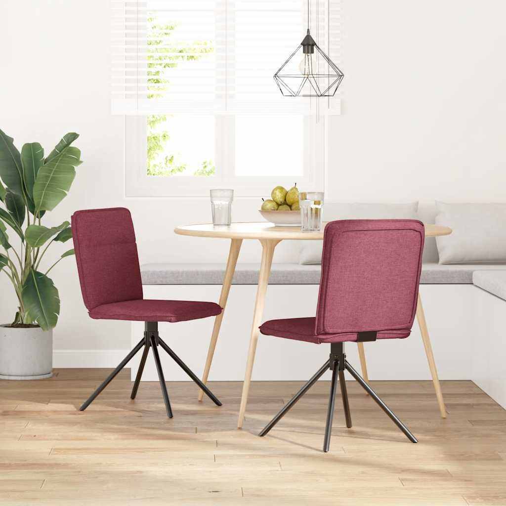 vidaXL Esszimmerstuhl Esszimmerstühle 2 Stk. Weinrot günstig online kaufen