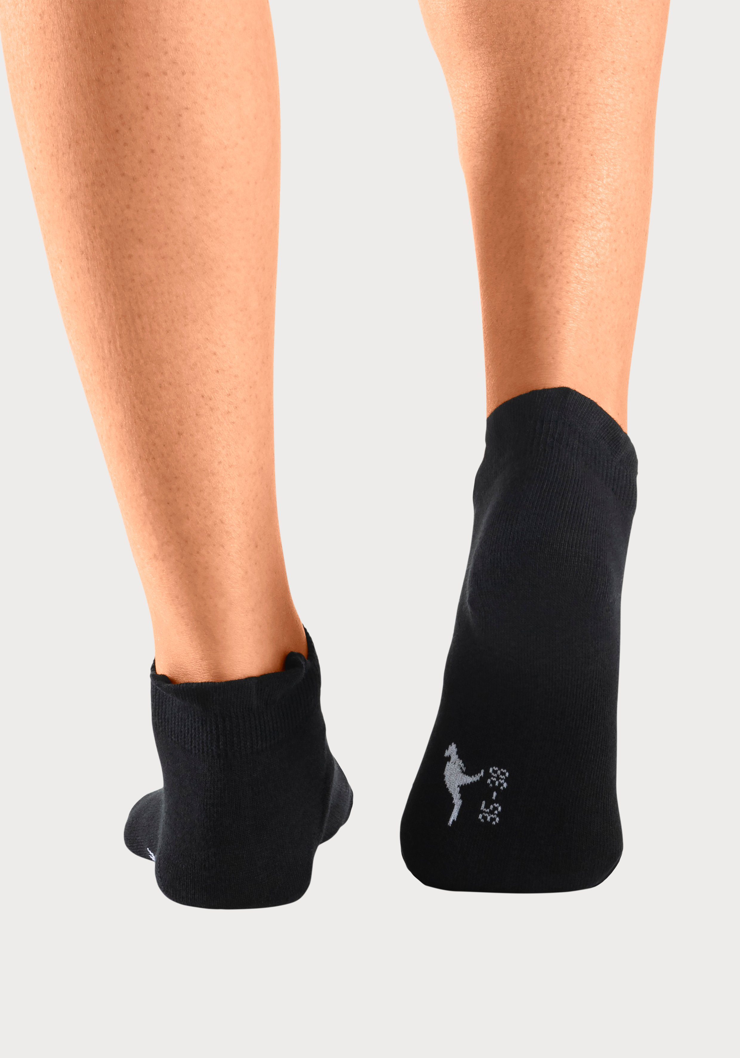 KangaROOS Sneakersocken Damen Sneaker Socken Kurze Socken Sportsocken Fitness Reisen Alltag (Packung, 10-Paar, Großpackung Gr. 35-38 bis 39-42) mit erhöhtem Bün – Bild 3 von 5