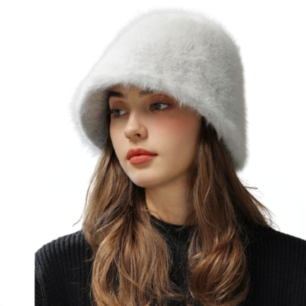 Blusmart Plüschmütze Damen-Plüschmütze für Herbst/Winter (Ohren-/Kopfschutz, Warm und stylisch) Für Kopfumfang 54–58 cm