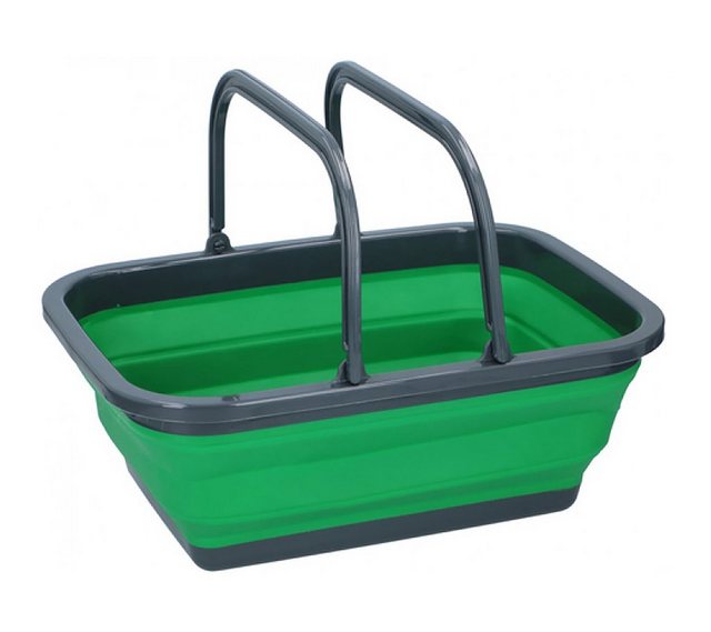 Dunlop Einkaufskorb “EINKAUFSKORB Faltbar Griffen Waschbecken Campingschüssel Tragekorb Korb 65 (Grün)”