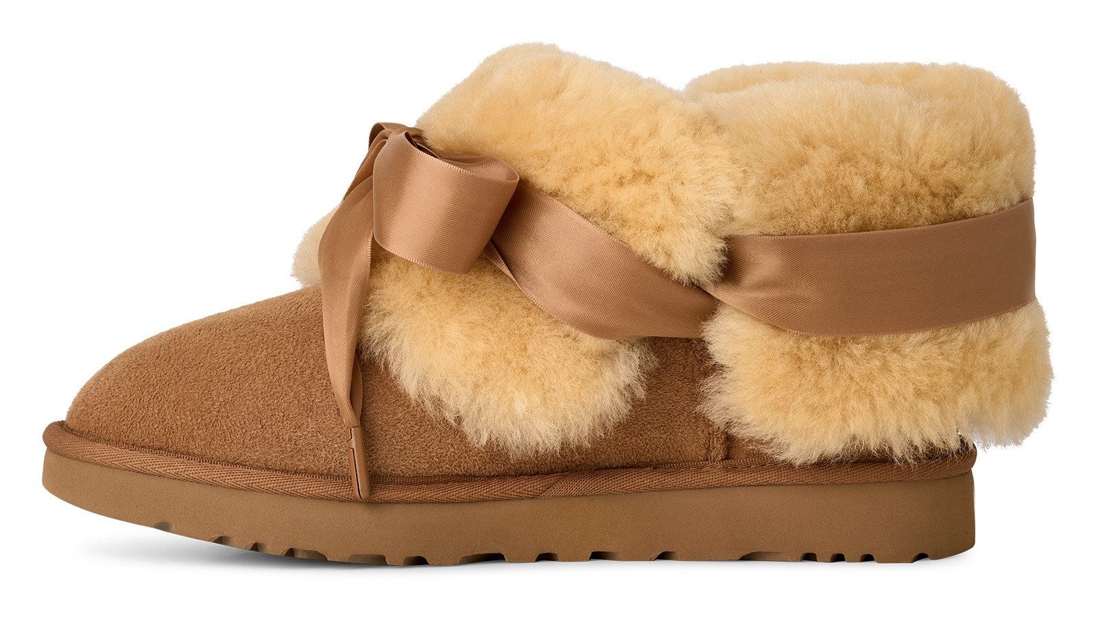 UGG BAILEY TIE Winterboots Winterboots, Schlupfstiefel mit Lammfell-Besatz günstig online kaufen