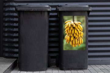 MuchoWow Wandsticker Bananen - Obst - Zweig (1 St), Mülleimer-aufkleber, Mülltonne, Sticker, Container, Abfalbehälter