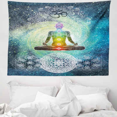 Wandteppich »aus Weiches Mikrofaser Stoff Für das Wohn und Schlafzimmer«, Abakuhaus, rechteckig, Yoga Mandala Zen Chakra Motiv