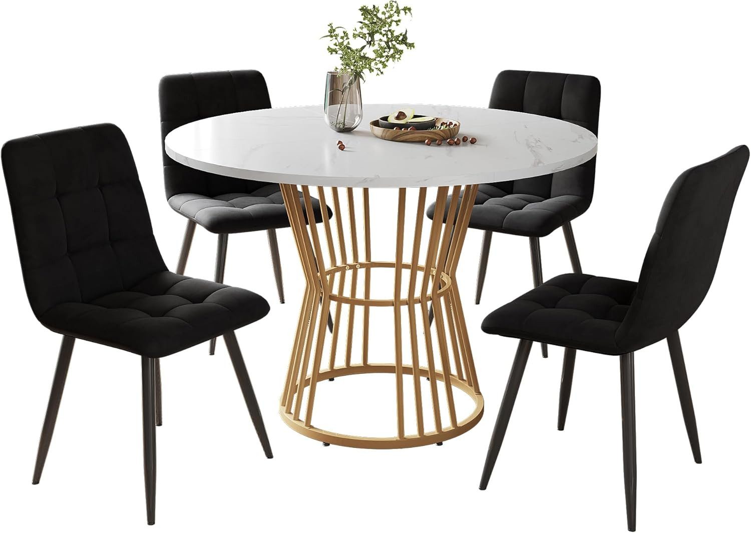 ZREE Esstisch Esstisch-Set mit 4 Stühlen, günstig online kaufen