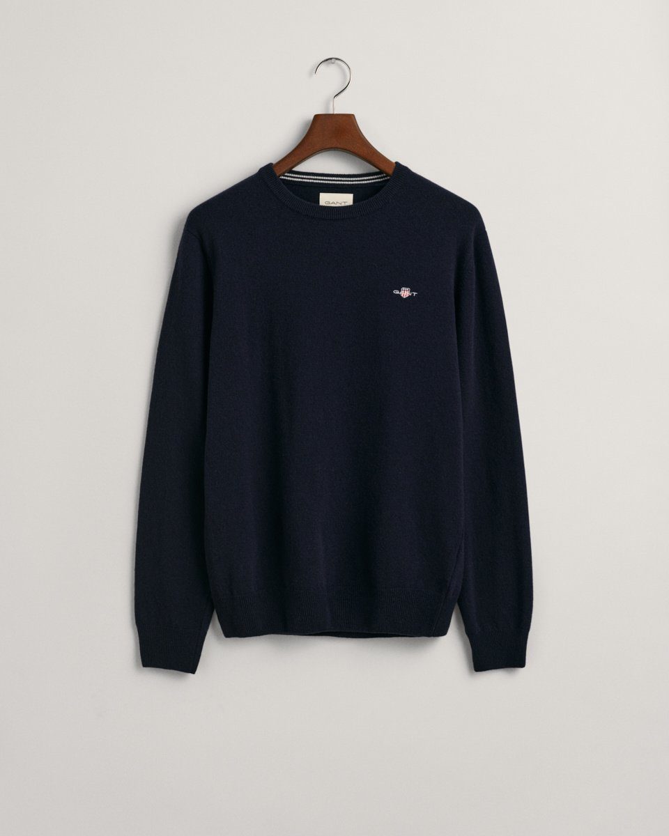 Gant Rundhalspullover Superfine Lambswool Rundhalspullover marine