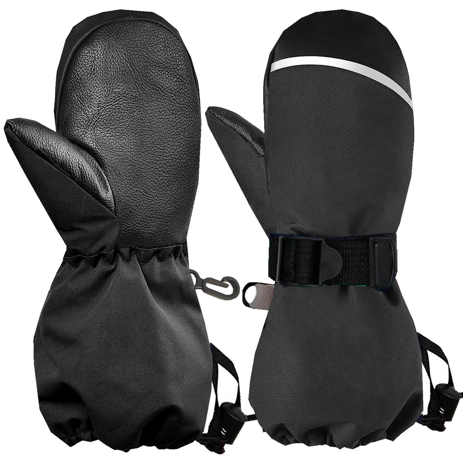CALIYO Skihandschuhe Kinderhandschuhe, Wasserdicht Fäustlinge, Handschuhe Kinder Geeignet 1-7 Jahre Jungen Mädchen Winterhandschuhe