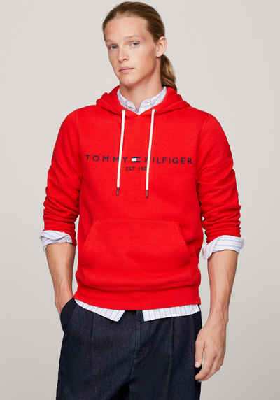 Tommy Hilfiger Kapuzensweatshirt TOMMY LOGO HOODY mit Kapuze und Kängurutasche