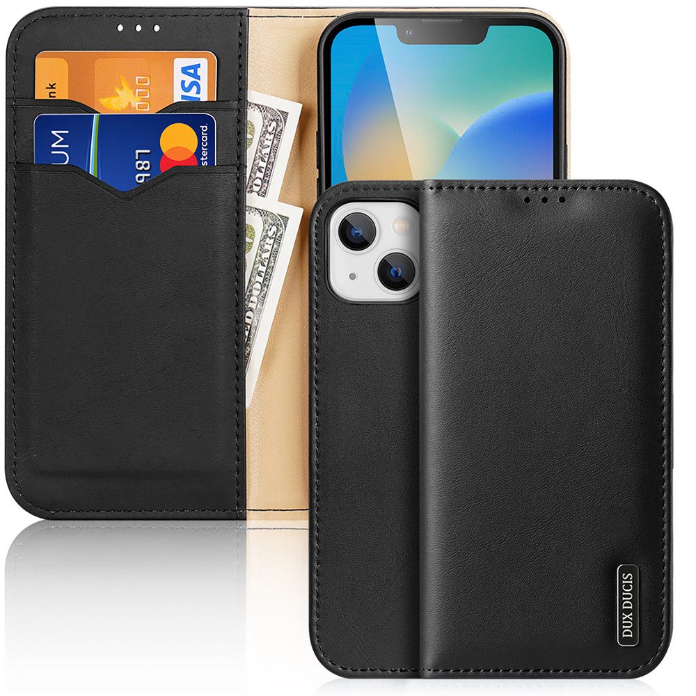 Dux Ducis Smartphone-Hülle Handyhülle Schutzhülle Klapphülle 6,7 Zoll, RFID-Schutz, 3 Kartenfächer, Standfunktion, Magnet