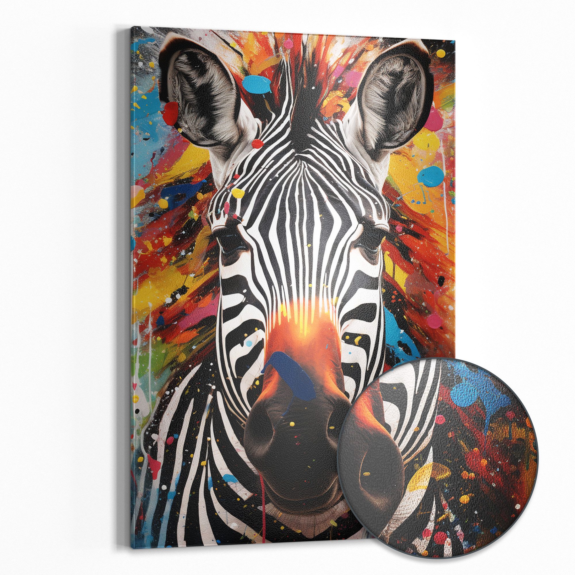 Magnettafel 'Zebrafarbenrausch'
