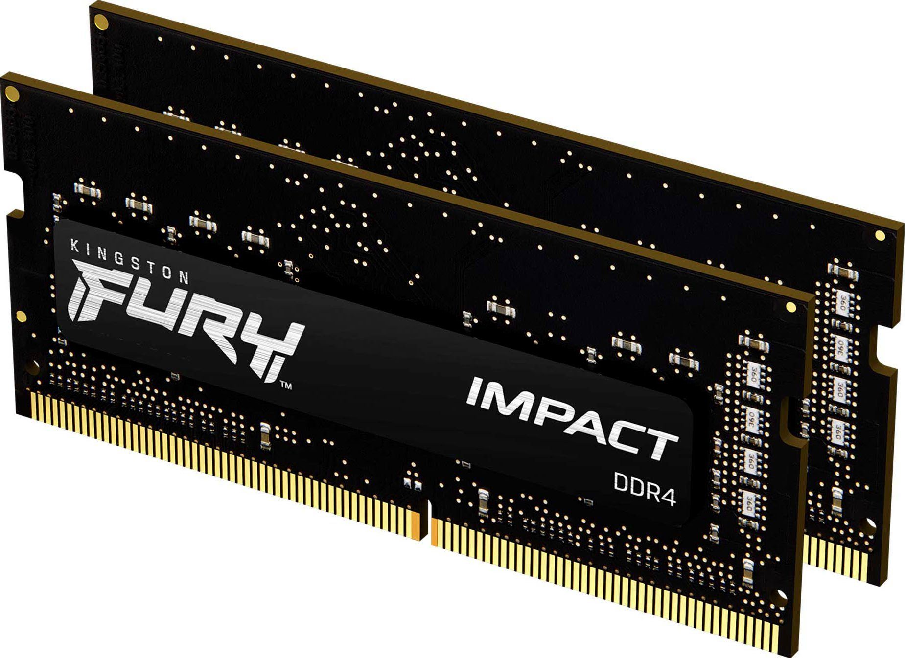 DDR4 32GB FURY Kingston SODIMM CL20 Arbeitsspeicher 3200MT/s Kit