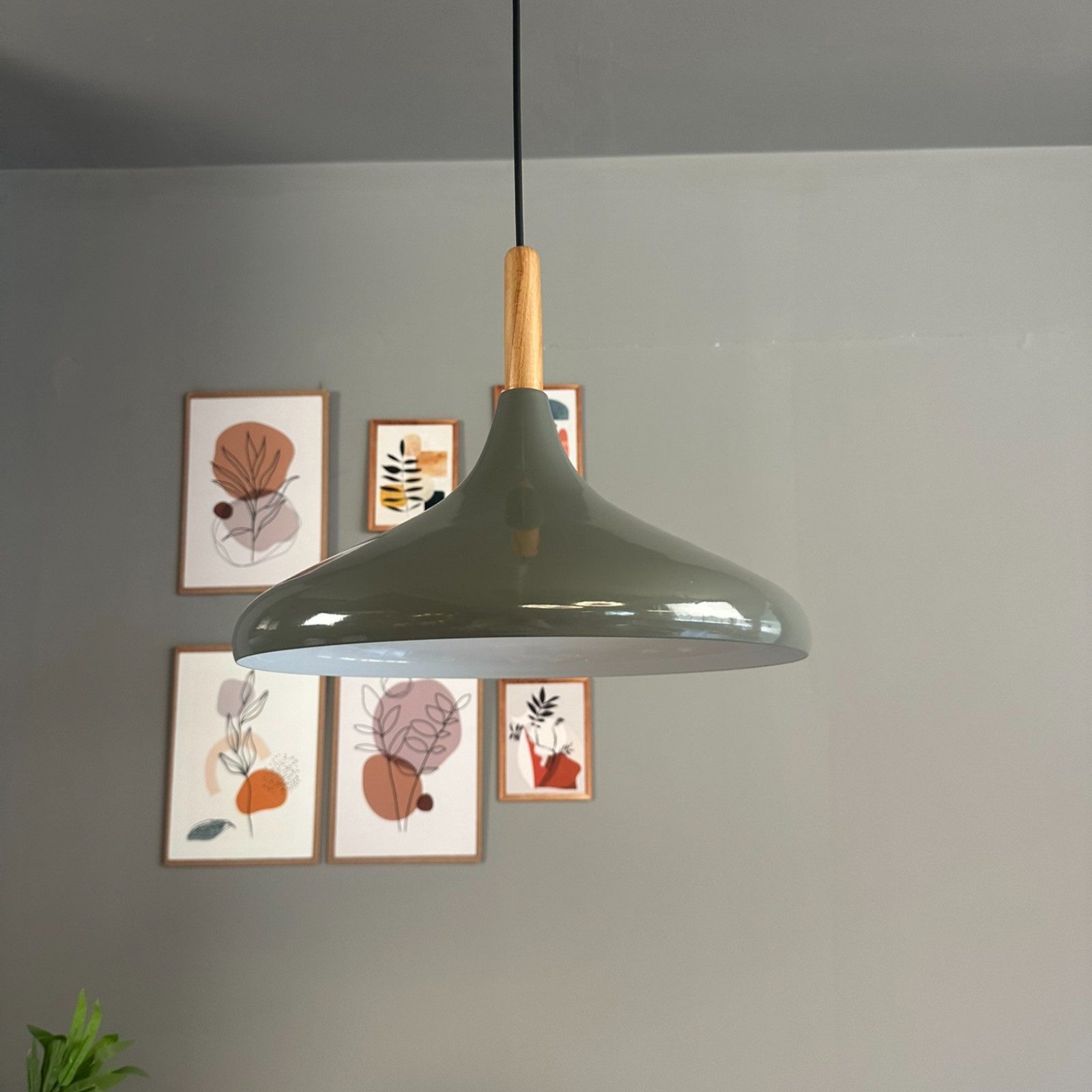 Bamyum Pendelleuchte Bamyum Pendelleuchte I Champion I Ø35 cm Holz-Metall E27 Moderne Lampe, ohne Leuchtmittel