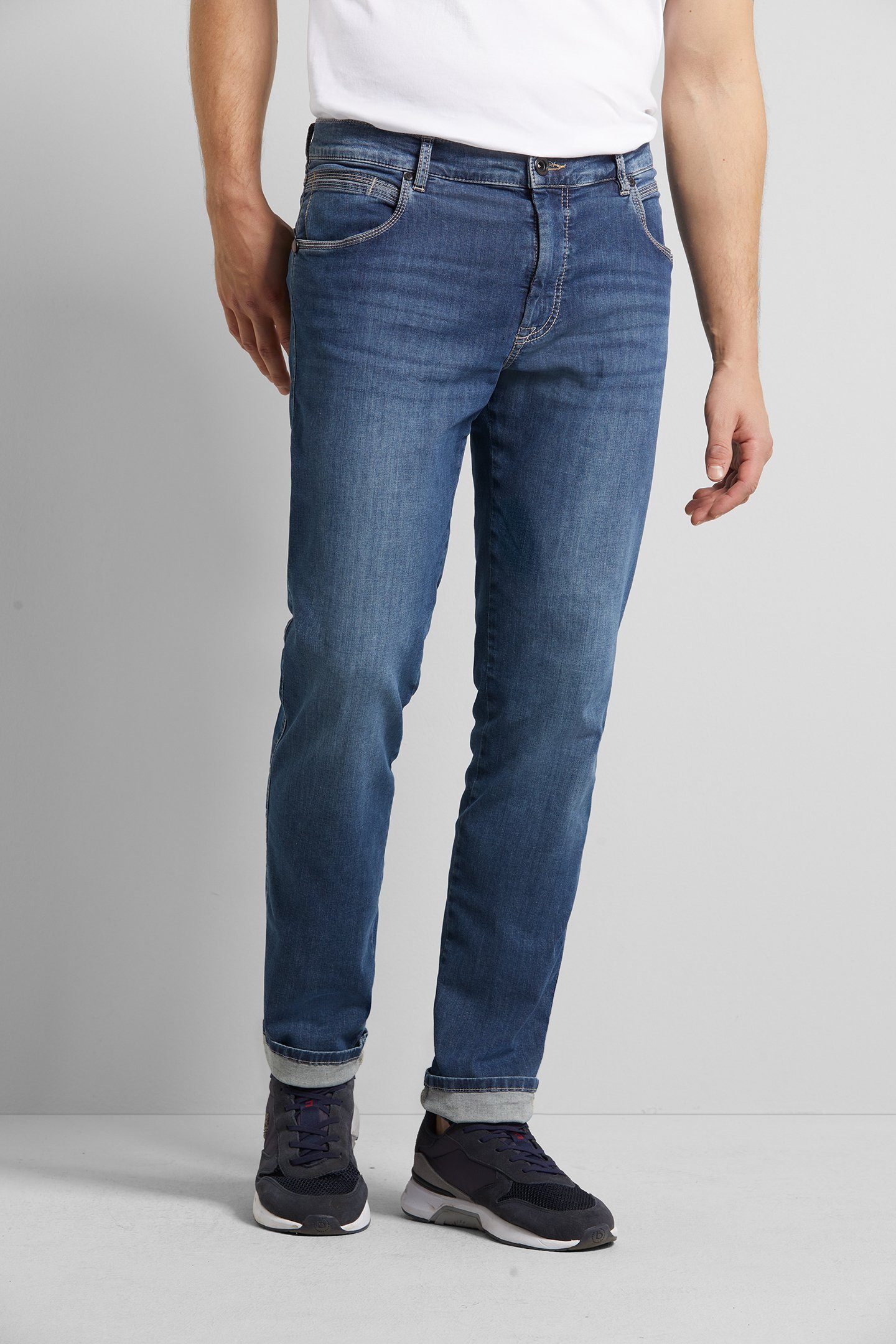 Herren Jeans bugatti 5-Pocket-Jeans mit high performance Stretch