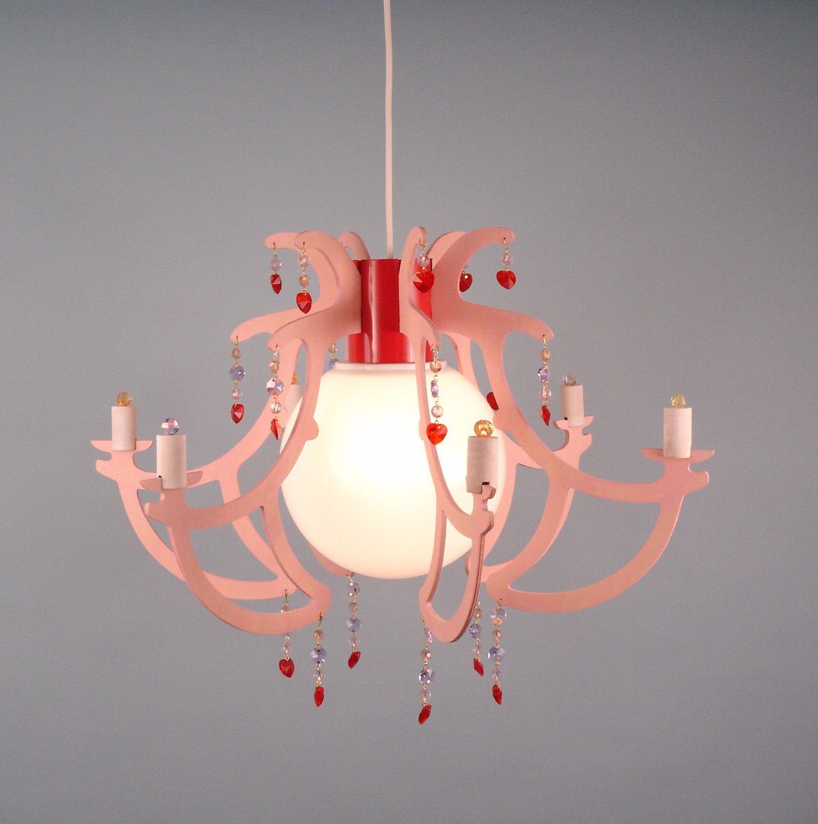 niermann Hängeleuchte Lüster Rosata, Kinderzimmer, Kinderlampe