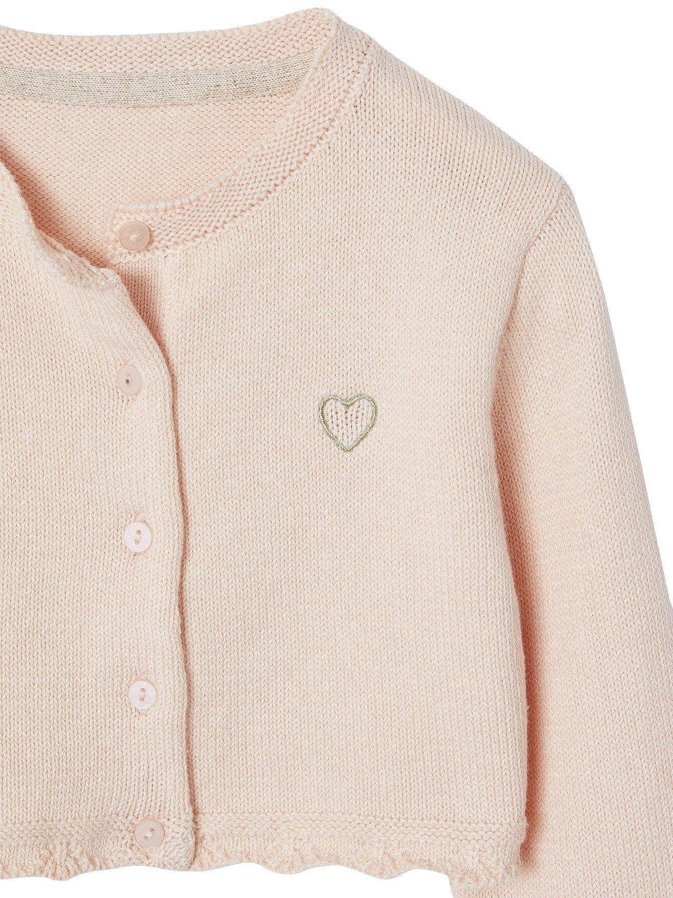 vertbaudet Strickjacke Festlicher Mädchen Bolero Lochmuster