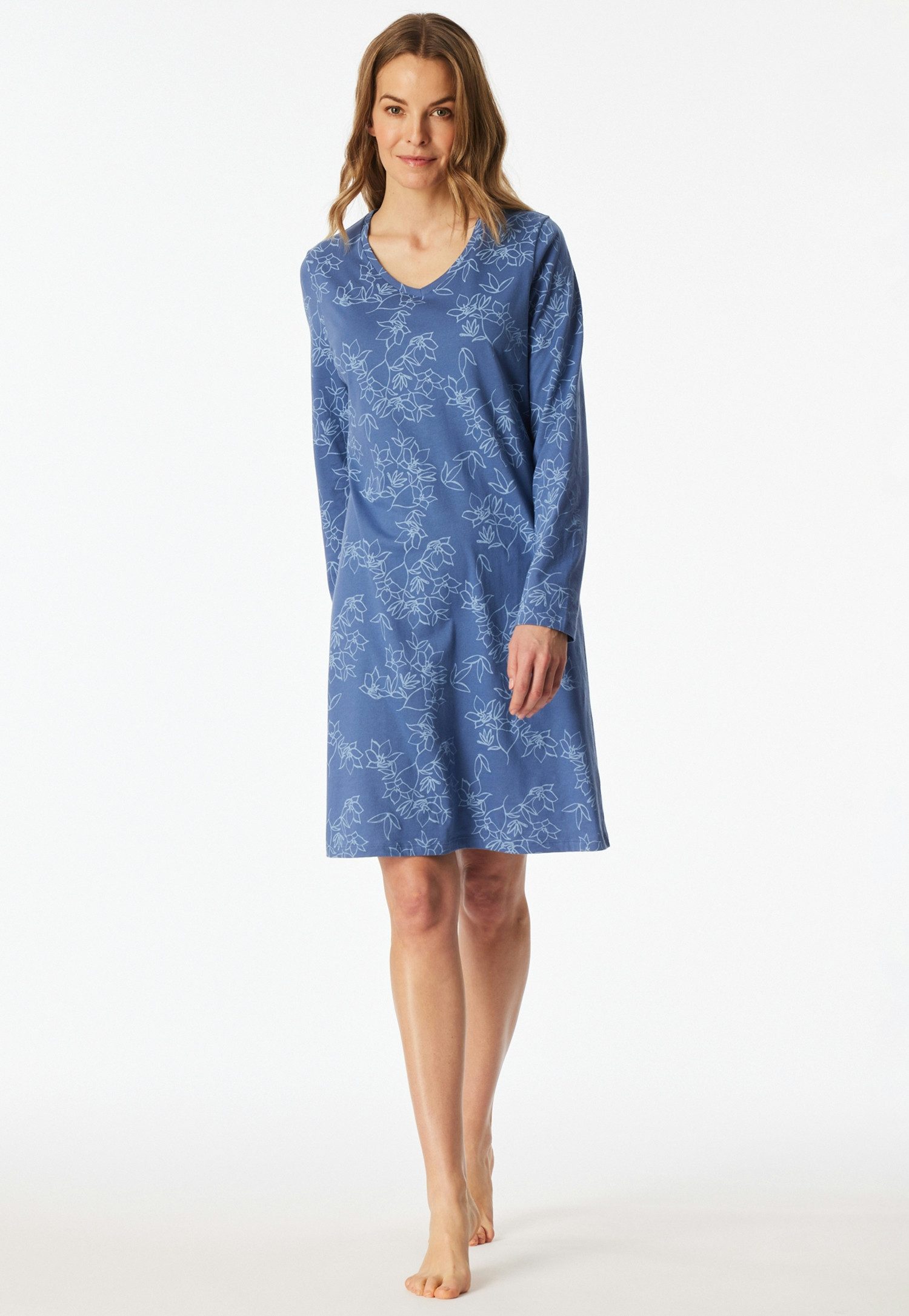 uncover by SCHIESSER Nachthemd Uncover Nightwear (0) Baumwolle, Single Jers günstig online kaufen