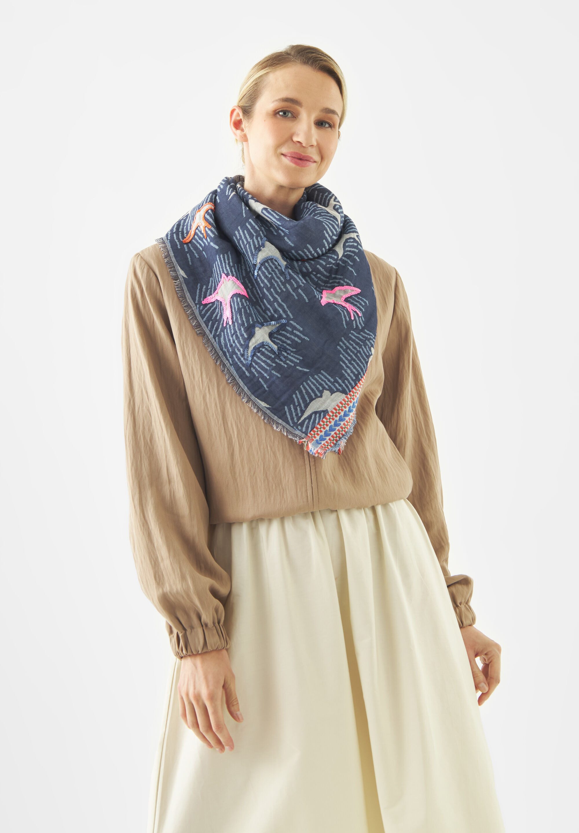 Codello Halstuch, Vogelmotive, Struktur