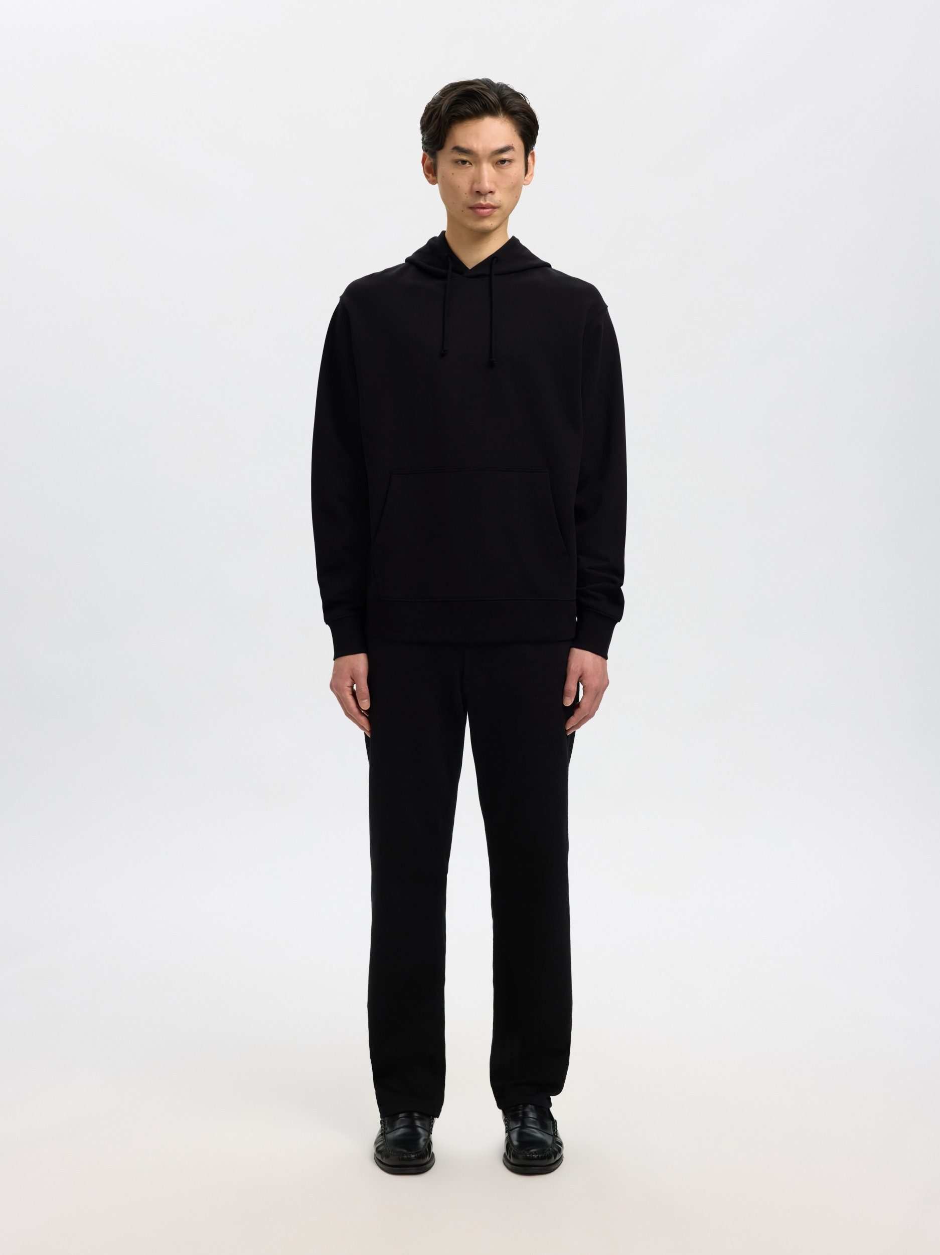 SELECTED HOMME Sweatshirt SLMRELAXLUKE LS SWEAT HOODIE NOOS