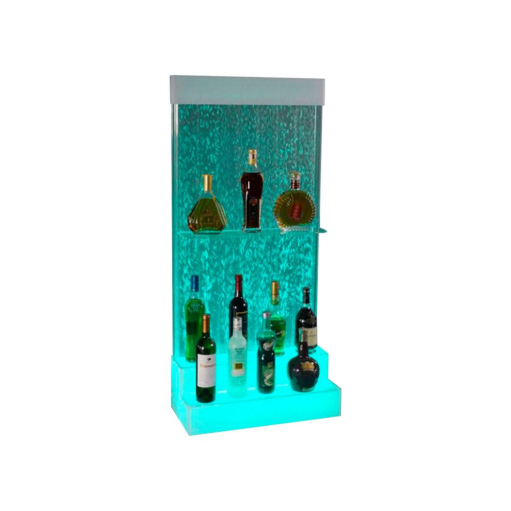 JVmoebel Barschrank LED Bar Ablagen Wasser Wand Bar Theke Regal Möbel Wasserwände Regal Made in Europa