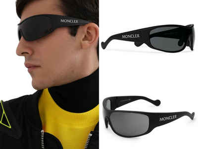 MONCLER Sonnenbrille Moncler Eyewear Sunglasses Sonnenbrille Shield Glasses Ski Mask Visor
