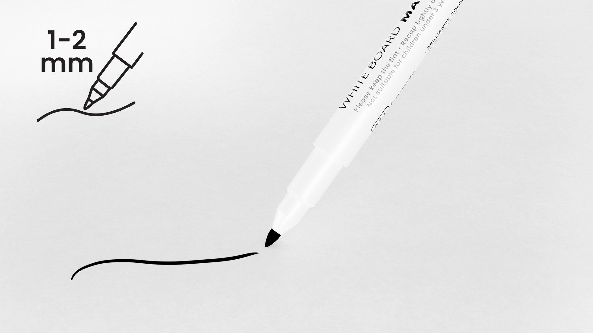 ALLboards Whiteboard Marker Dünn-spitzige Whiteboardmarker-Set ALLboards, (10-tlg)