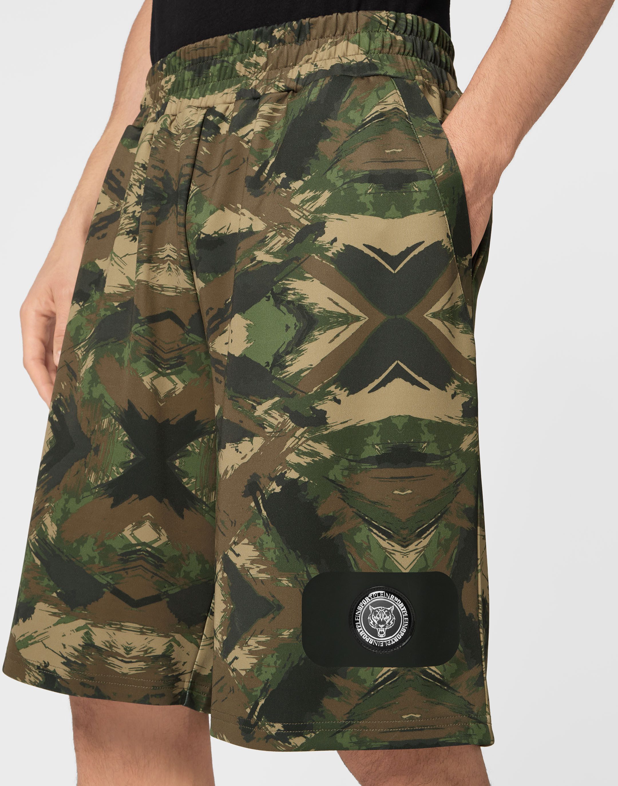 PLEIN SPORT Jogg-Bermudas Camouflage
