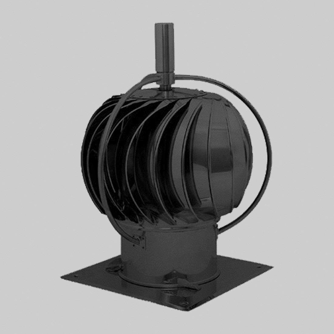 Subtiel Schornstein Schornsteinaufsatz Turbowent TUZ 1 mit Montageplatte