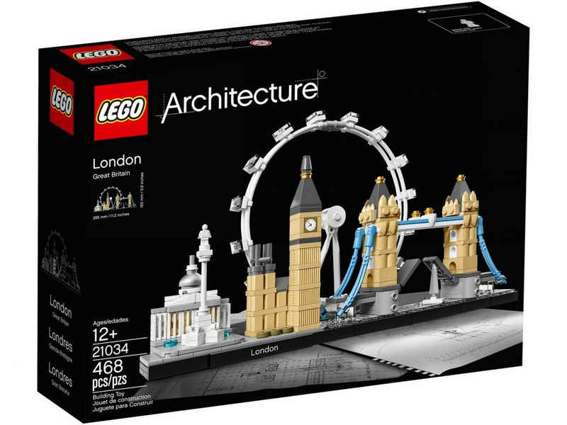 LEGO® Konstruktionsspielsteine LEGO Architecture - London, (468 St)