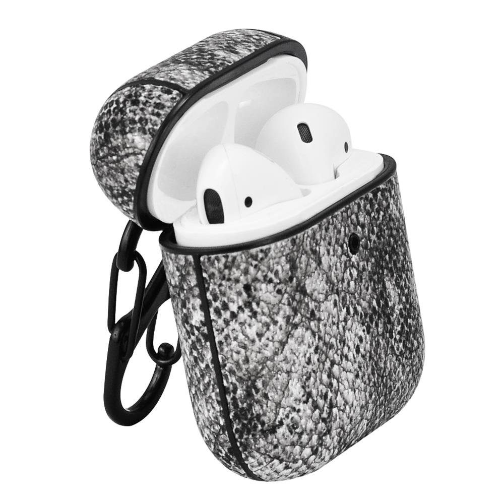 Terratec Kopfhörer-Schutzhülle AirBox - Airpods Kopfhörer Schutzhülle, Case, Cover, Hülle, Etui, schwarz / weiß