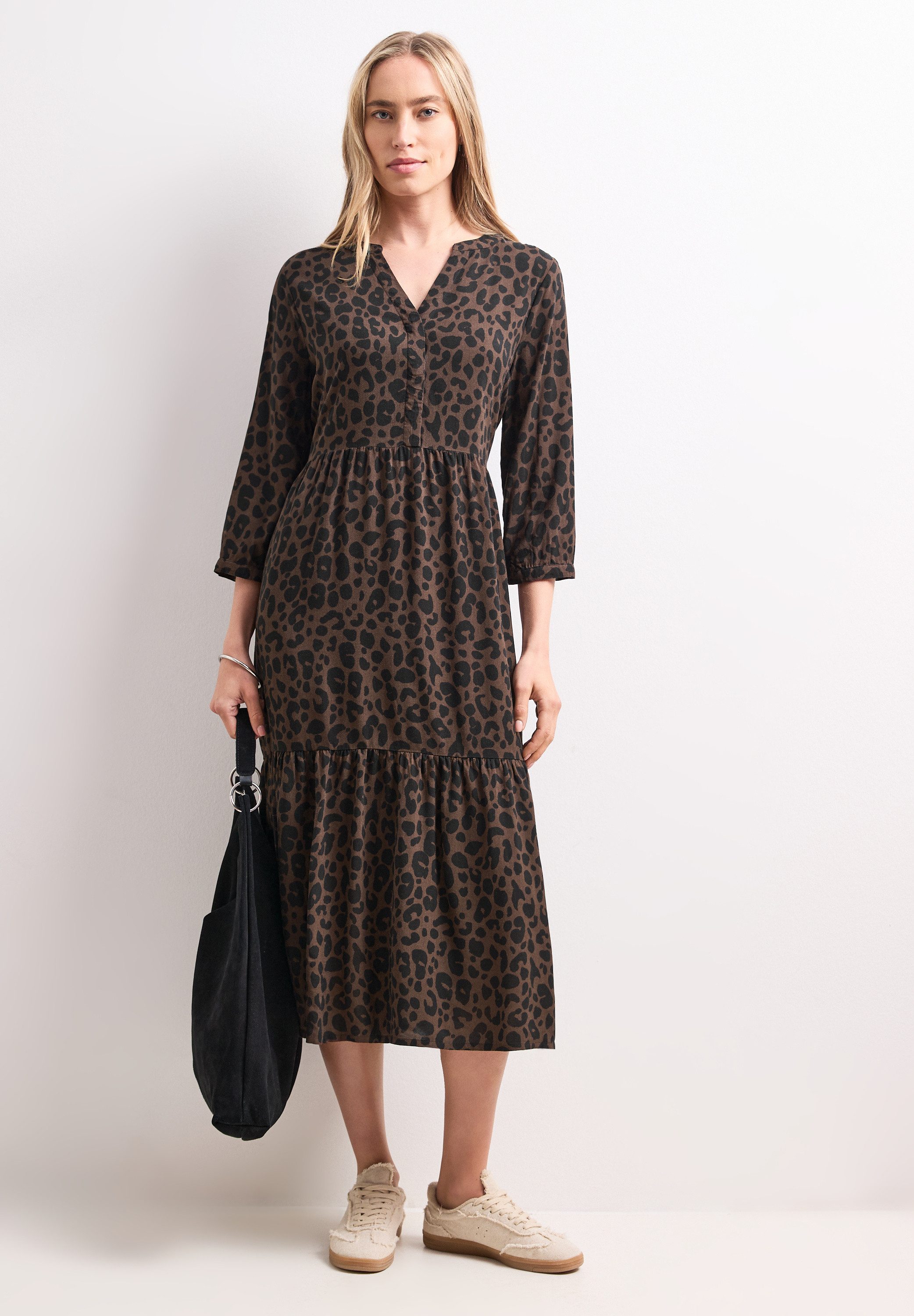 STREET ONE Midikleid aus Viskose