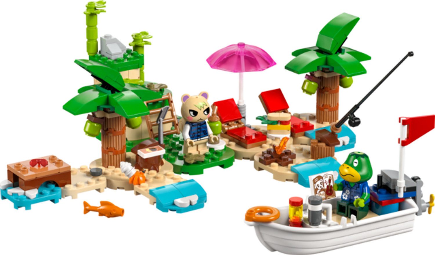 LEGO® Animal Crossing™ Käptens Insel-Bootstour Konstruktionsspielsteine, (Käptens Insel-Bootstour, Klemmbausteine), Made in Europe