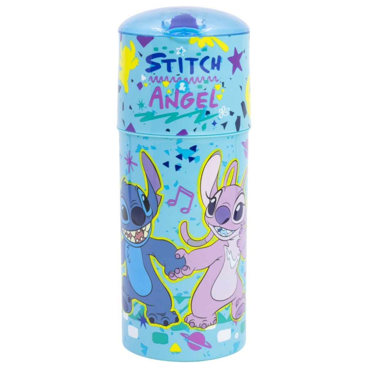 Storline Trinkflasche Disney Stitch Wasserflasche 350ml Kinder mit Auslaufschutz