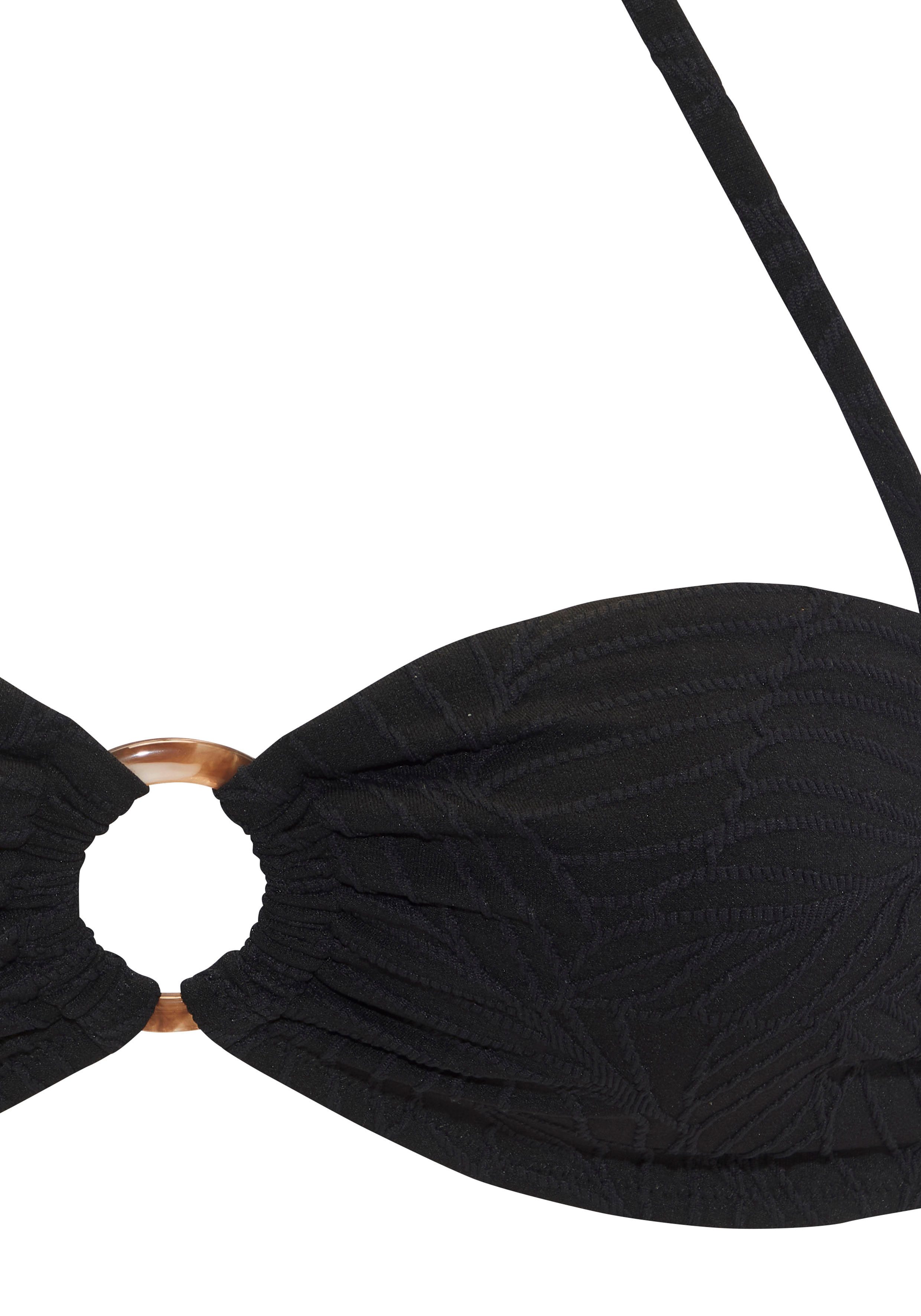LASCANA Bandeau-Bikini-Top Fay, aus eleganter Strukturware – Bild 4 von 5