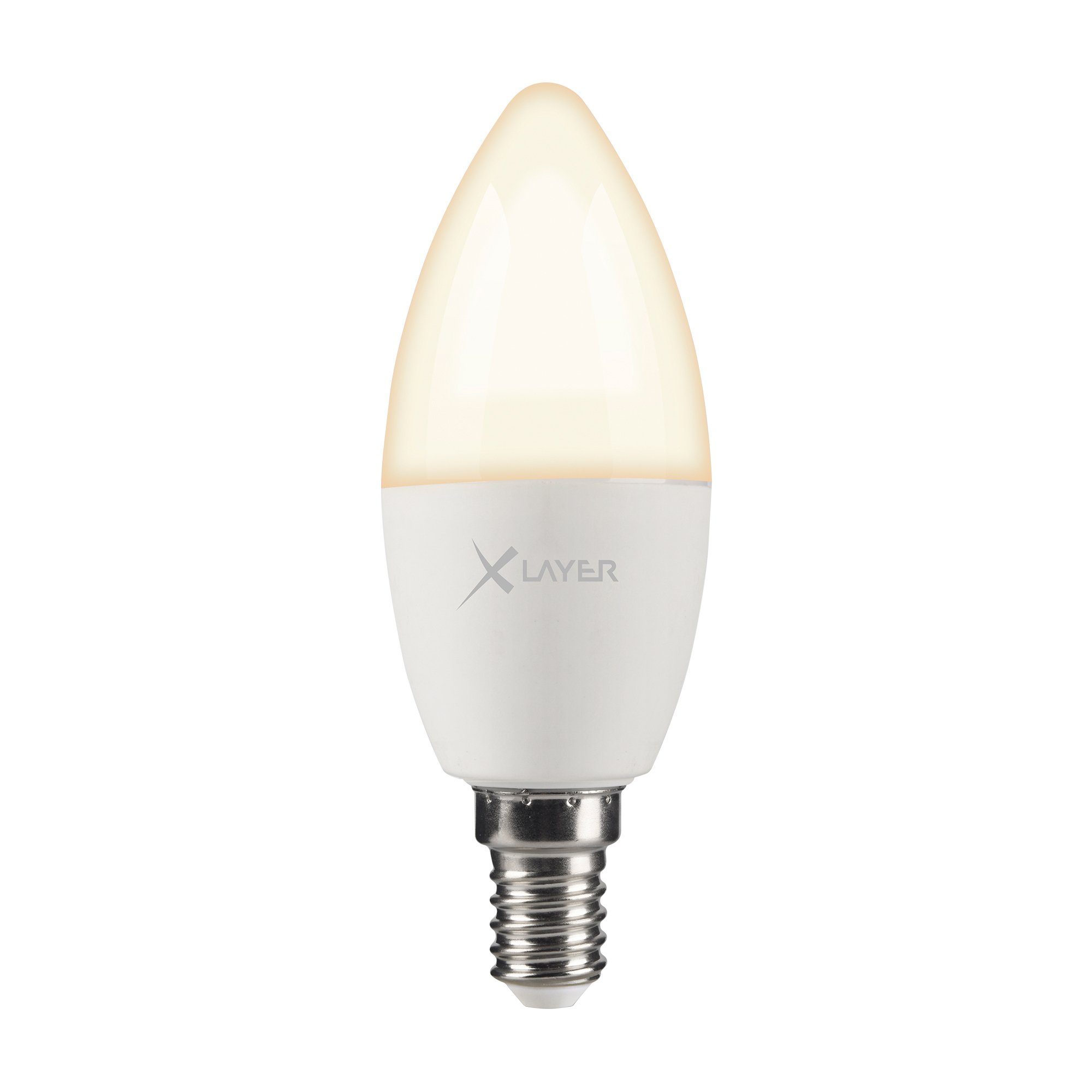 XLAYER Smarte LED-Leuchte WLAN LED Lampe Smart Echo E14 4.5W Warm- und Kaltweiß, Dimmbar