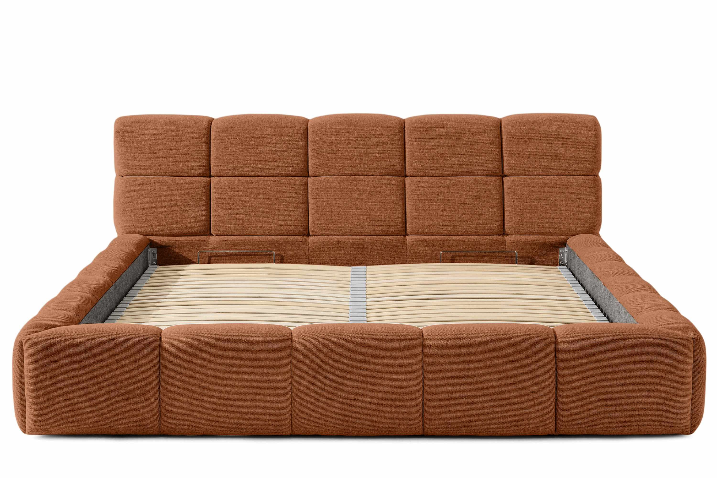 KONSIMO® Polsterbett Doppelbett AERI mit Stauraum, günstig online kaufen