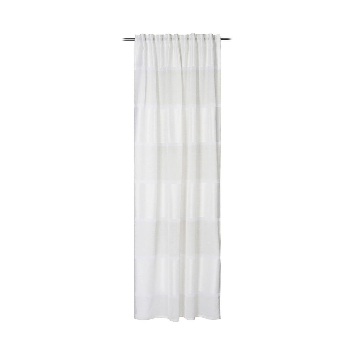 Gözze Gardine BELMONDO, 140 x 245 cm, Creme, Querstreifen, (1 St), verdeckte Schlaufen, Polyester, mit Bügelband