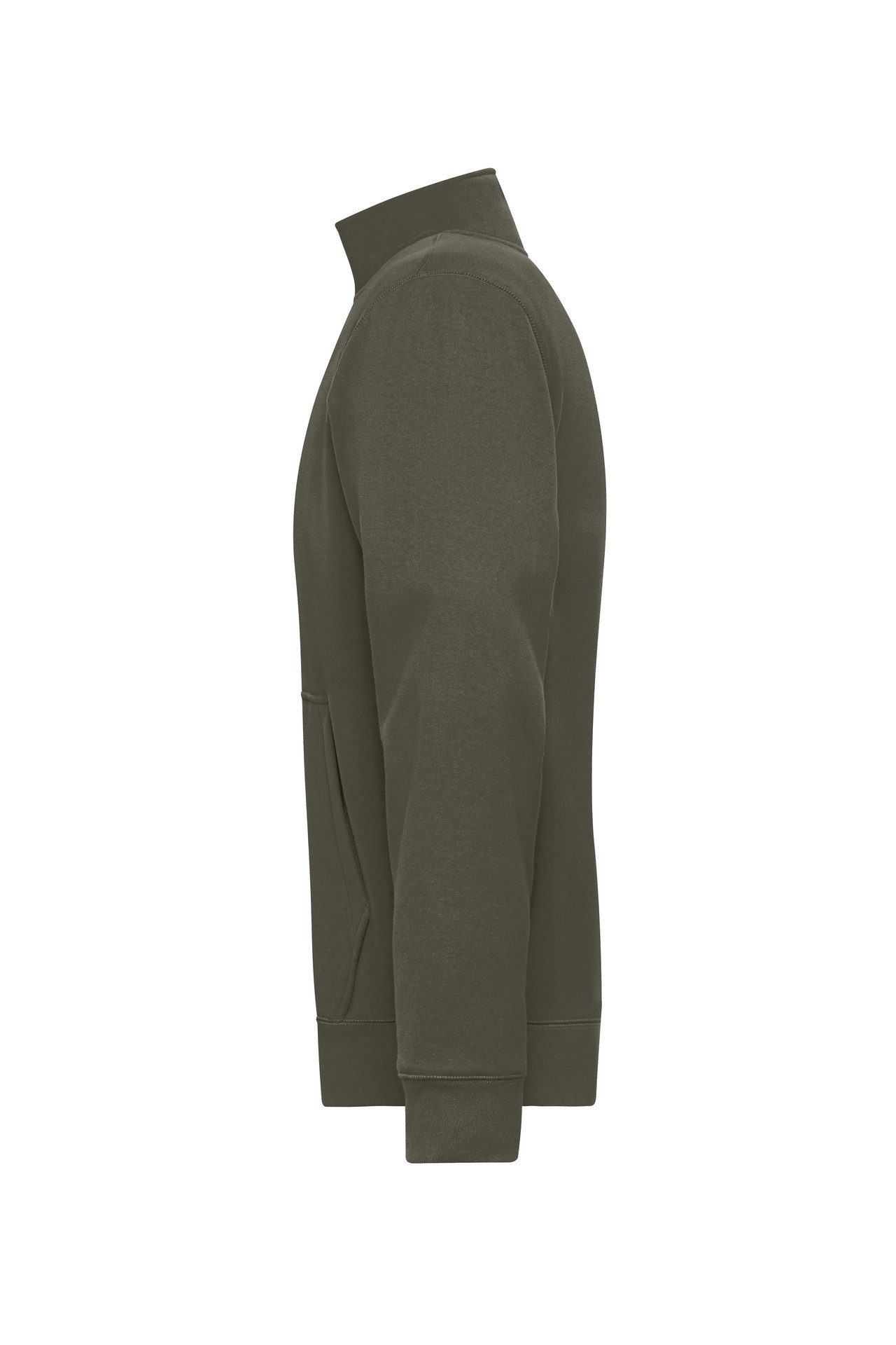 James & Nicholson Sweatjacke Funktionelle Herren Jacke in doppellagiger Verarbeitung JN1810 mit einem warmen Fleecefutter – Bild 3 von 4
