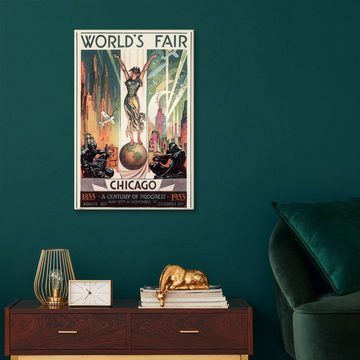 Posterlounge Leinwandbild Granger Collection, Chicago World's Fair, 1933, Vintage Illustration