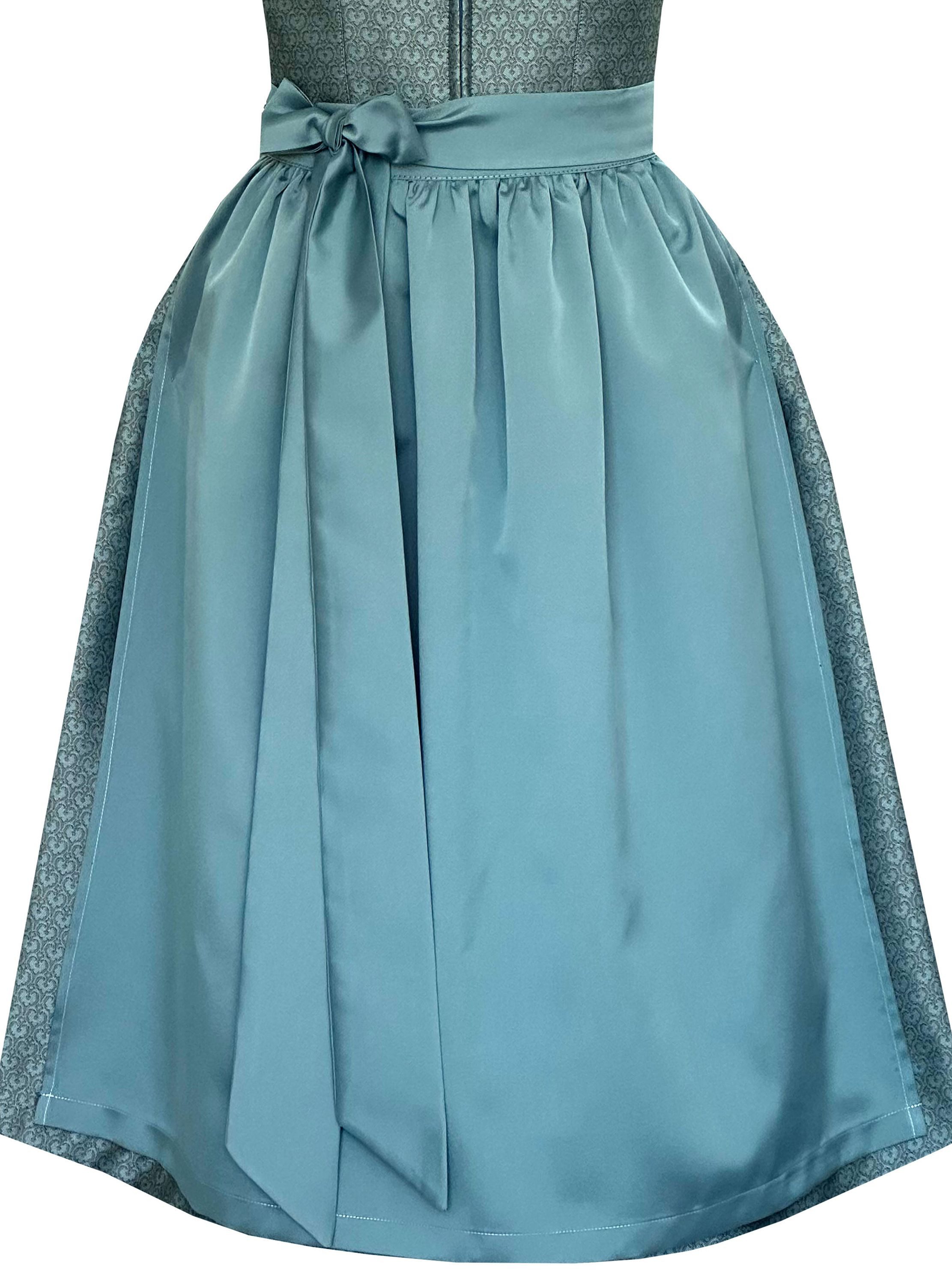 Alpenmärchen Dirndl Midi Dirndl Liane in petrol - ALM1040 – Bild 4 von 4
